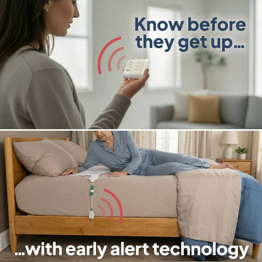 Smart Caregiver Bed Alarm with Caregiver Pager (RP-WPBR1-SYS)