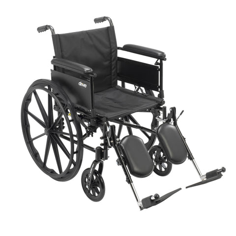 Cruiser X4 Wheelchair, Swing Away Elevating Legrest, Full Arm
