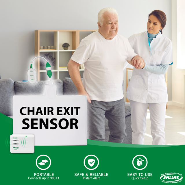 Smart Caregiver Chair Alarm with Caregiver Pager (RP-WPC1-SYS)