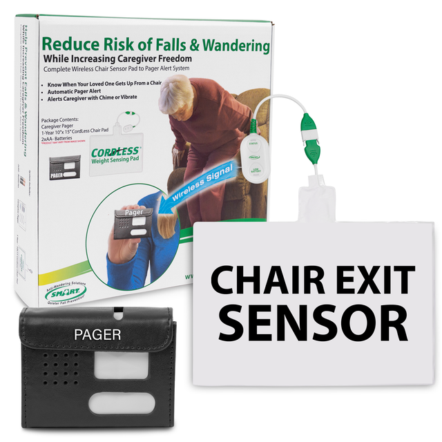 Smart Caregiver Chair Alarm with Caregiver Pager (RP-WPC1-SYS)
