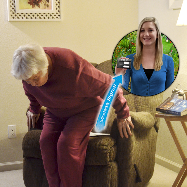 Smart Caregiver Chair Alarm with Caregiver Pager (RP-WPC1-SYS)
