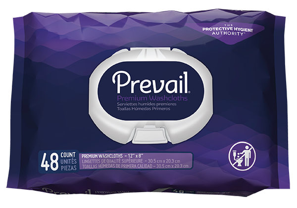 Prevail® Premium Quilted Washcloths Aloe Fresh Scent (WW-910)