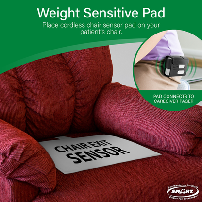 Smart Caregiver Chair Alarm with Caregiver Pager (RP-WPC1-SYS)