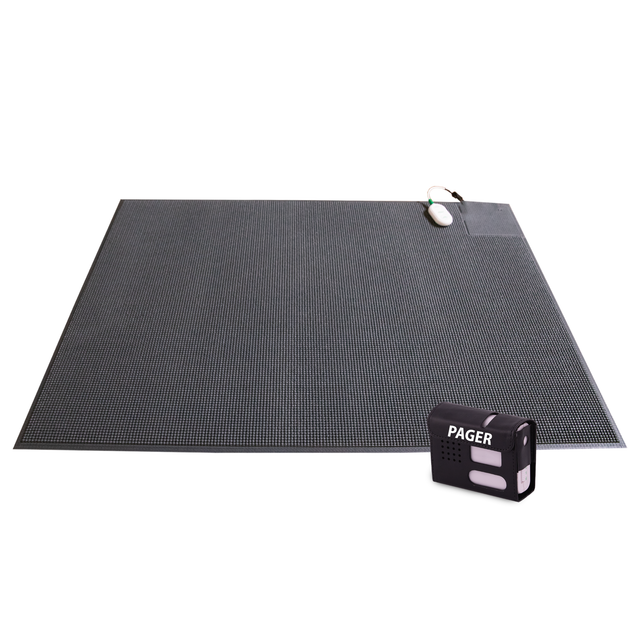 Smart Caregiver Doorway Floor Mat Alarm with Caregiver Pager (WPFM5-SYS)