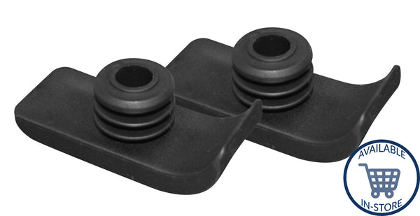 Walker Ski Glides, Black, 1 Pair