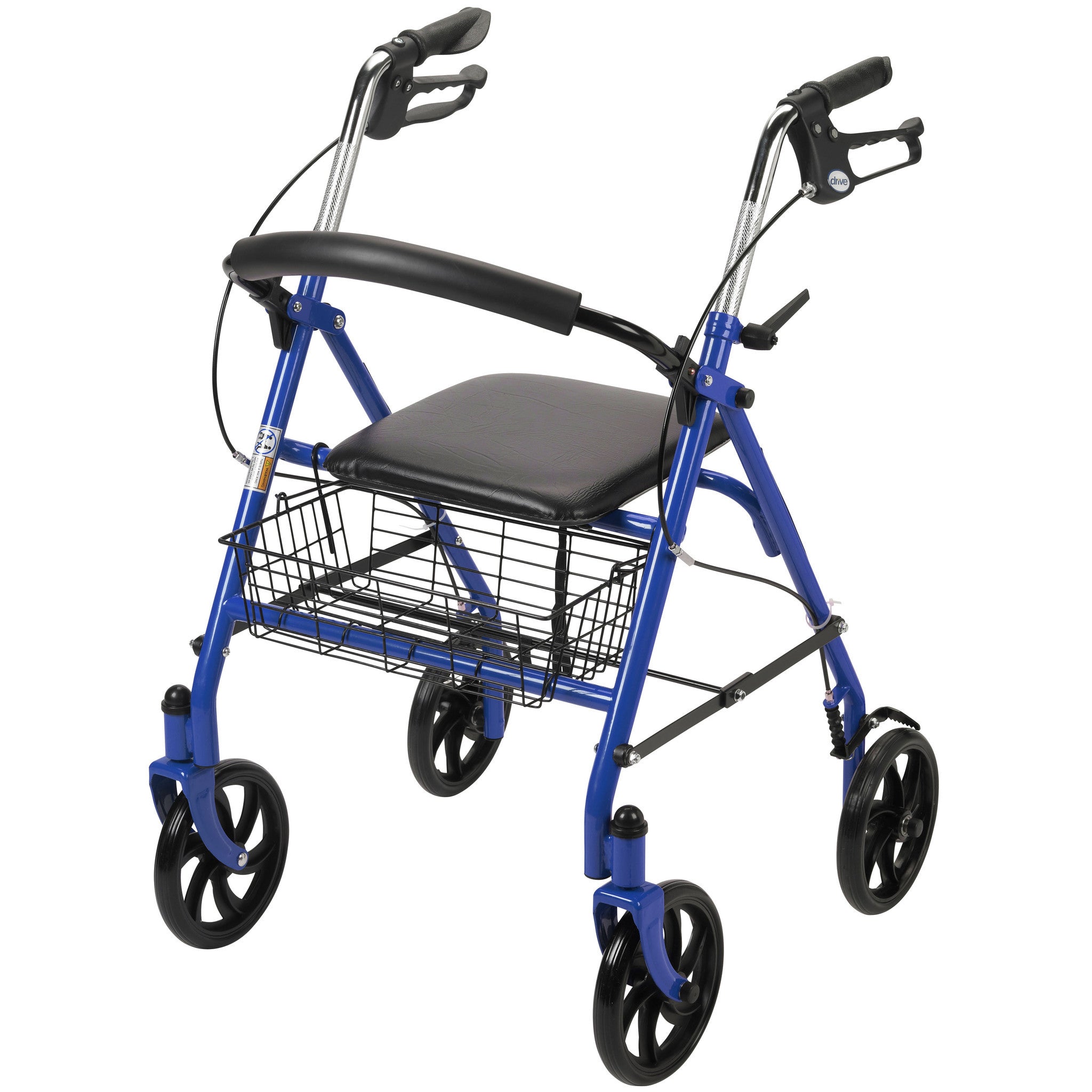 Wheel Walker Rollator with Fold Removable Back Support, Blue – Professional Medical