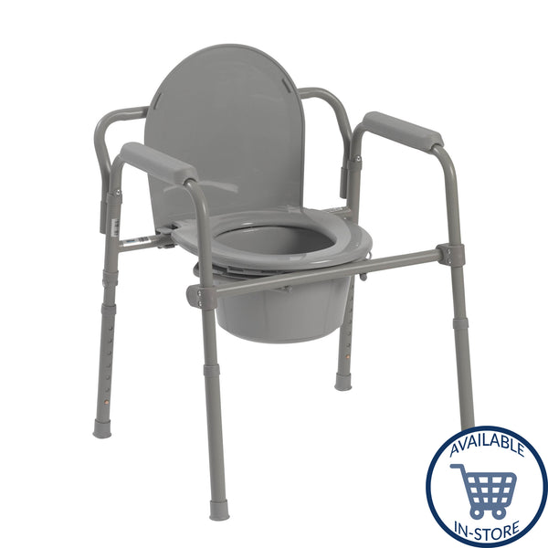 Steel Folding Bedside Commode