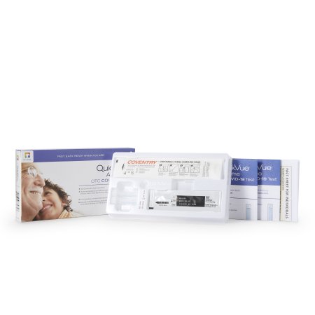 Rapid Test Kit QuickVue® At-Home OTC COVID-19 Test Direct Anterior Nasal (NS) Swab Sample 2 Tests (1197495)