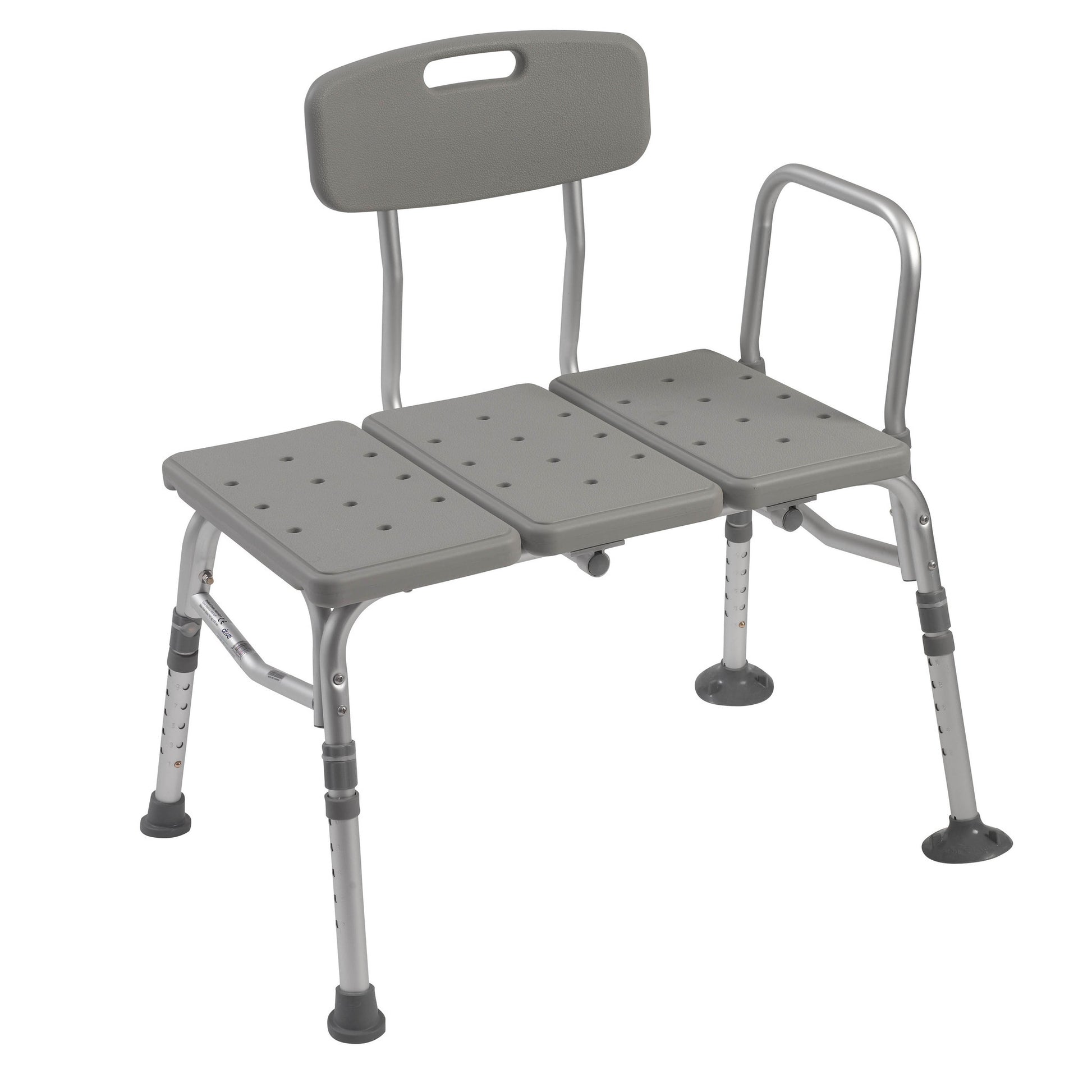 Plastic Tub Transfer Bench with Adjustable Backrest (12011KD-1)