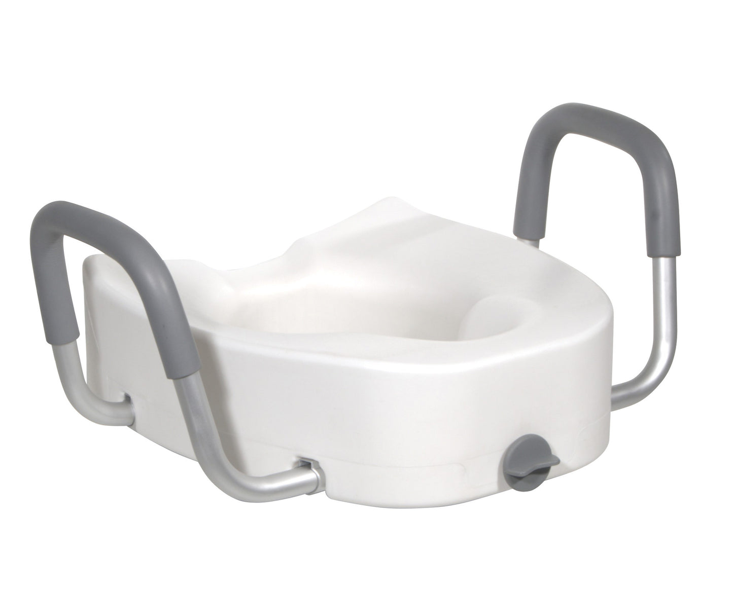 Drive Medical Raised Toilet Seat with Padded Armrests (12013)
