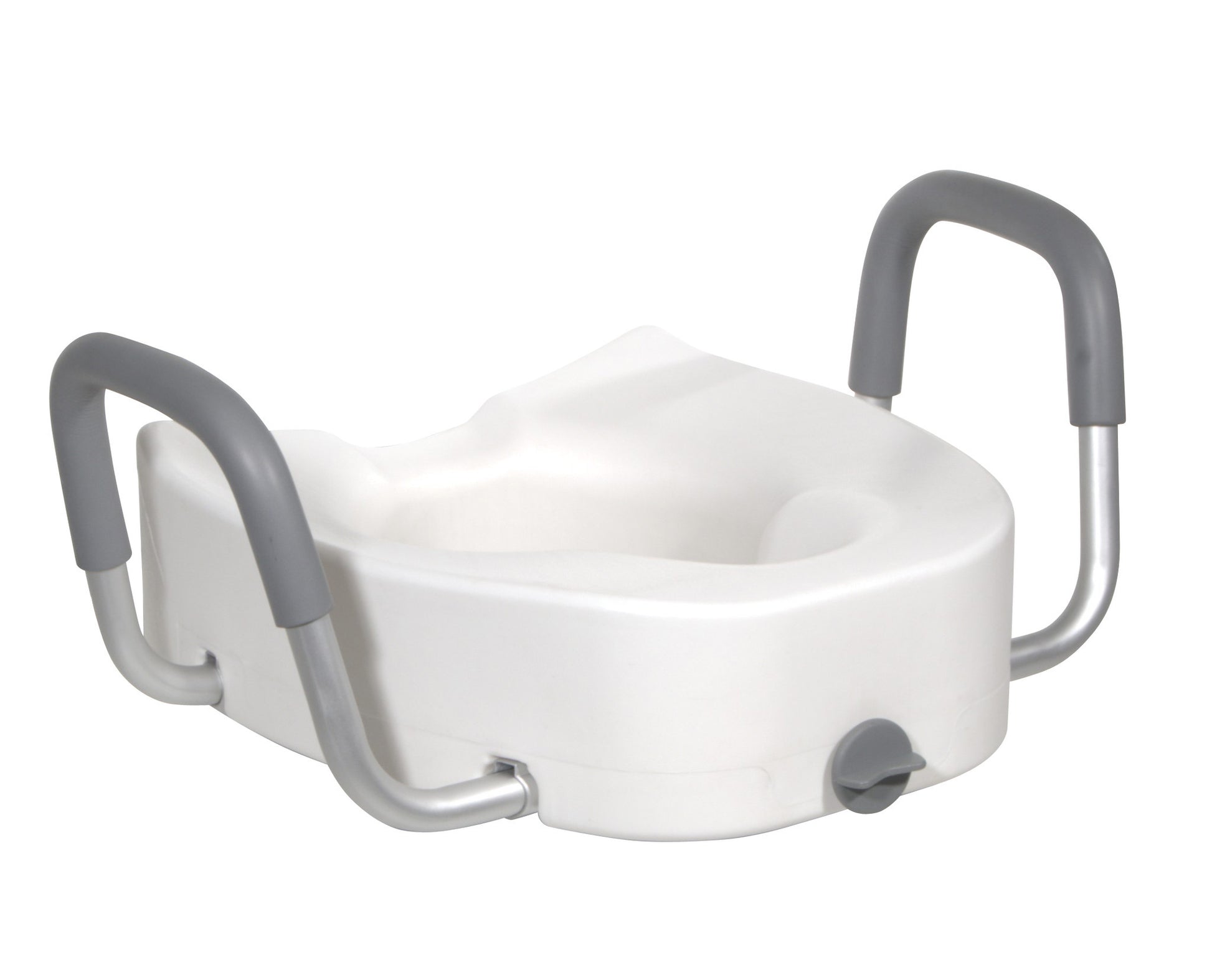 Drive Medical Raised Toilet Seat with Padded Armrests (12013)