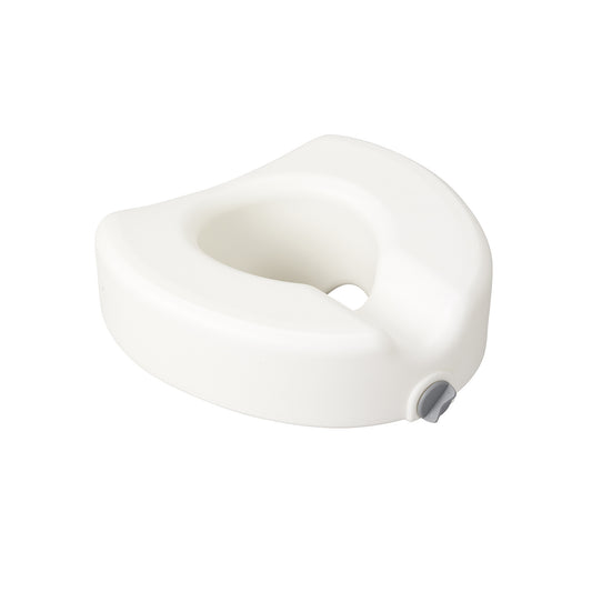 Drive Medical Premium Plastic Raised, Regular/Elongated Toilet Seat, with Lock (12014)