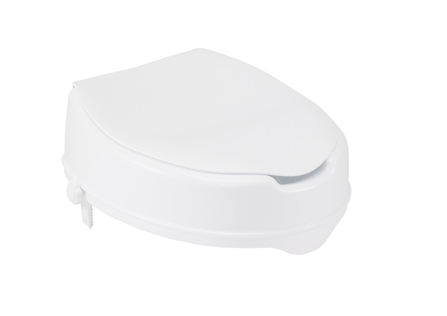 Raised Toilet Seat with Lock and Lid, 2" (12063)