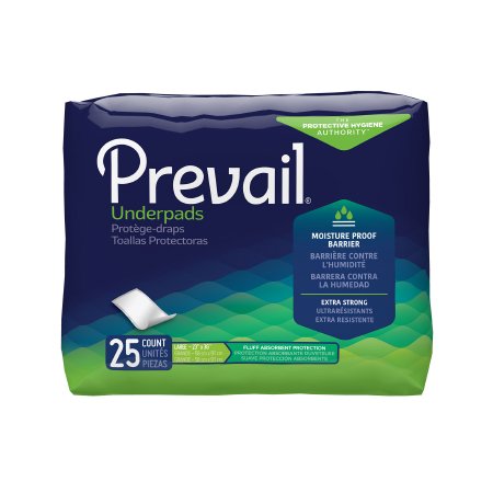 Underpad Prevail® Total Care™ 23 X 36 Inch Disposable Fluff Light Absorbency