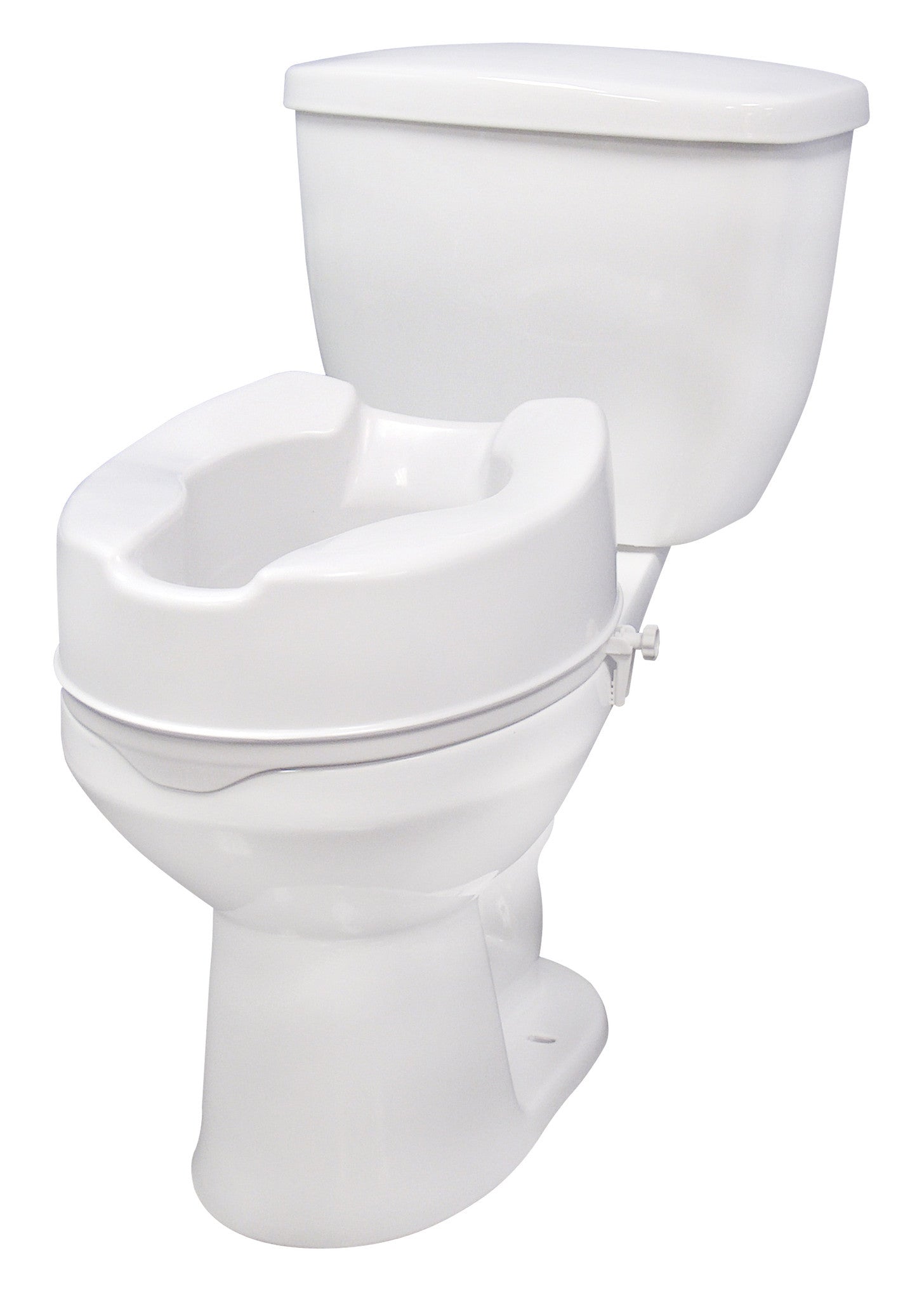 Raised Toilet Seat with Lock, 6" (12066)