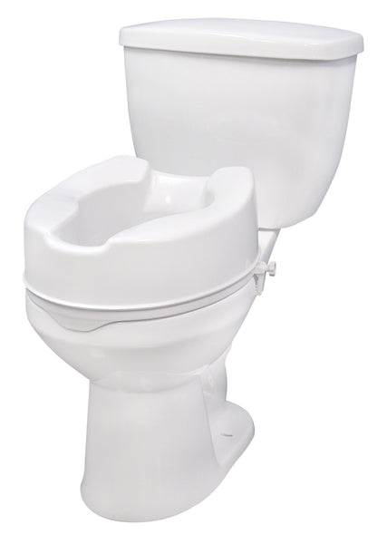 Raised Toilet Seat with Lock, 6"