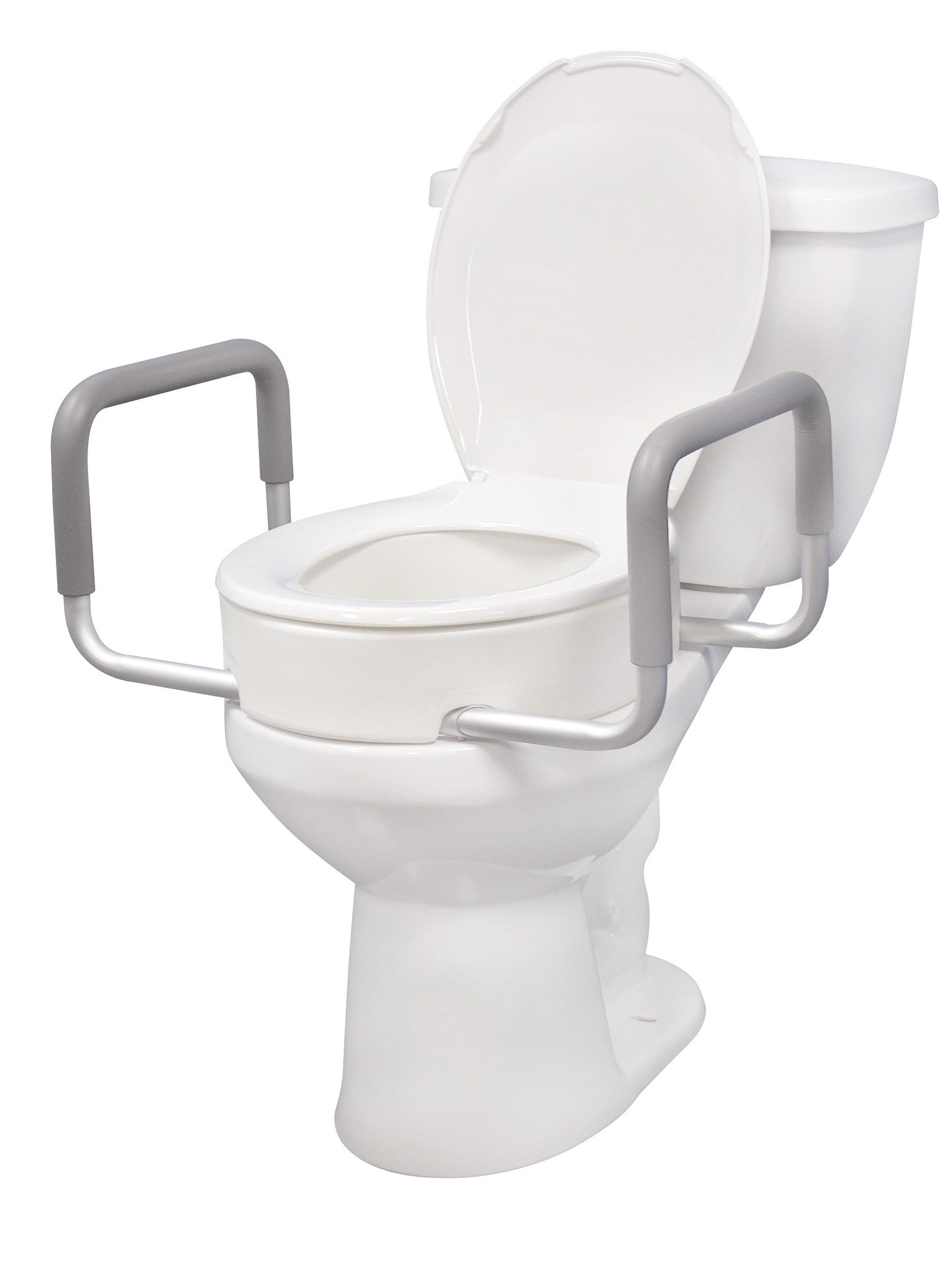 Premium Raised Toilet Seat with Removable Arms (12402)