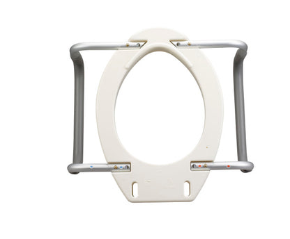 Premium Raised Toilet Seat with Removable Arms (12402)