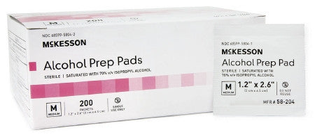 McKesson Alcohol Prep Pad - Sterile, Individual Packets (58-204)