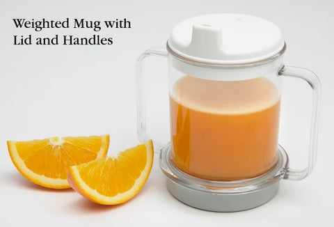 Weighted Mug With Lid & Handles