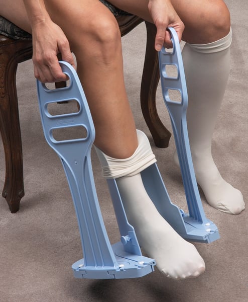 Heel Guide Compression Stocking Aid