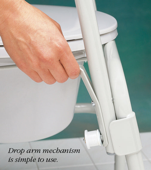 Commode with Drop Arm 300# Cap. **
