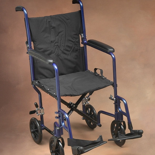 Norco Lightweight Transport Chair, Blue