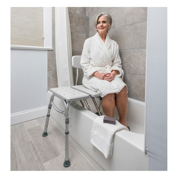 Drive Medical Splash Defense™ Transfer Bench with Curtain Guard Protection (RTL12032KDR)