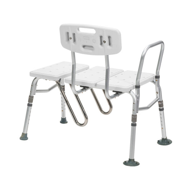 Drive Medical Splash Defense™ Transfer Bench with Curtain Guard Protection (RTL12032KDR)