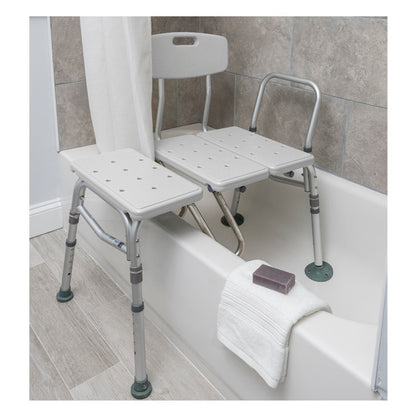 Drive Medical Splash Defense™ Transfer Bench with Curtain Guard Protection (RTL12032KDR)
