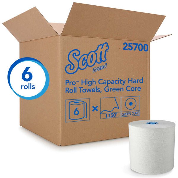 Paper Towel Scott® MOD Green High Capacity Hardwound Roll 7-1/2 Inch X 1150 Foot (25700)