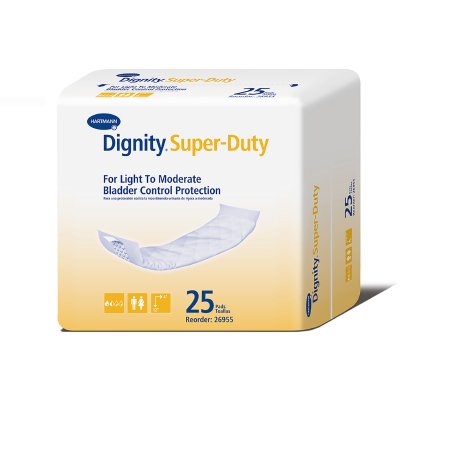 Incontinence Liner Dignity® 12 Inch Length Moderate Absorbency Polymer Unisex Disposable (26955)