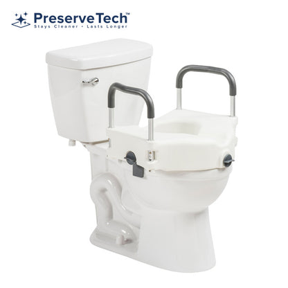 PreserveTech™ Secure Lock Raised Toilet Seat (RTL12C003-WH)