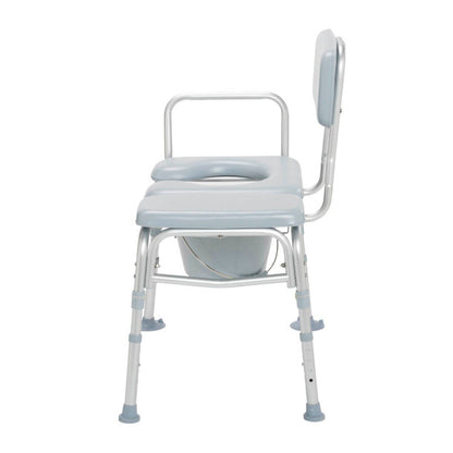 Padded Seat Transfer Bench with Commode Opening (12005KDC-1)