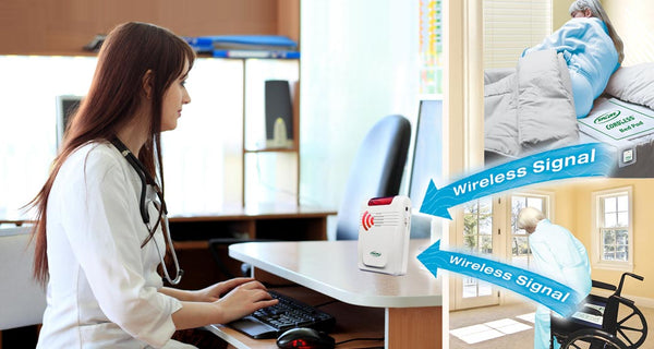 433-EC with GBT-WI - 20"x30" CordLess® bed pad and GCT-WI - 10"X15" CordLess® - 1 year pads