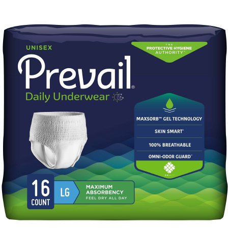 Prevail® Adult Absorbent Underwear Pull On Disposable Heavy Absorbency