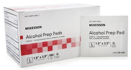 McKesson Alcohol Prep Pad - Sterile, Individual Packets (58-404)