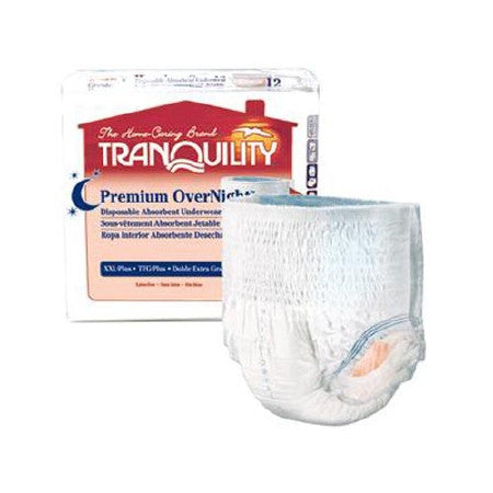 Tranquility Premium OverNight Disposable Absorbent Underwear Small 20 Pack