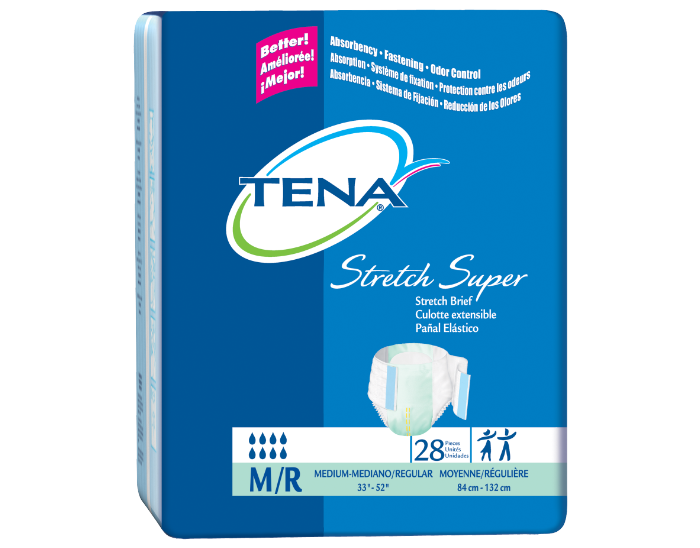 Tena® Adult Incontinent Brief Stretch Super Tab Closure Disposable Hea –  Professional Medical