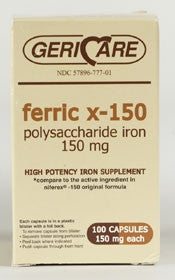 McKesson Brand Iron Supplement 150 mg Strength Capsule