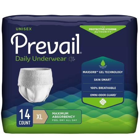 Prevail® Adult Absorbent Underwear Pull On Disposable Heavy Absorbency