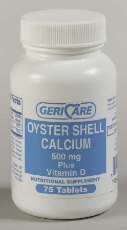 McKesson Brand Calcium with Vitamin D Supplement 500 mg Strength Tablet