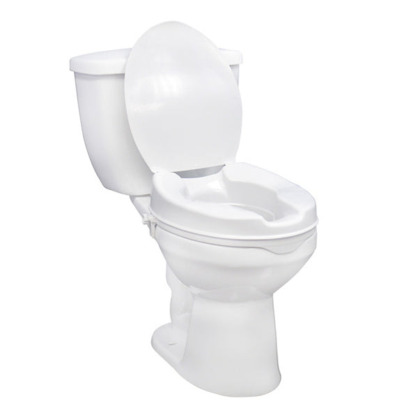 Raised Toilet Seat with Lock, 6"