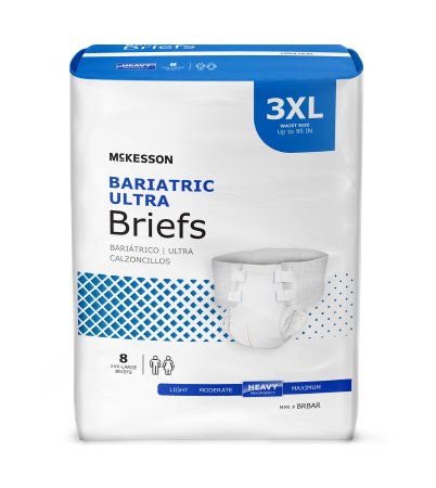McKesson Adult Incontinent Brief Ultra Plus Tab Closure Bariatric Disposable Heavy Absorbency