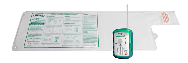 TL-2100G Quiet CordLess® Fall Prevention Monitor with GBT-RI - 10"x30" CordLess® - 1 year bed pad