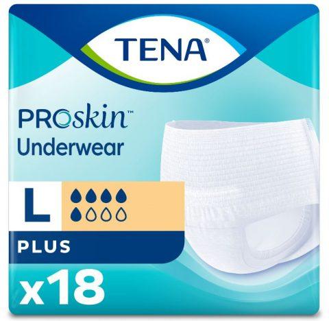 Unisex Adult Absorbent Underwear TENA® ProSkin™ Plus Pull On with Tear Away Seams Large Disposable Moderate Absorbency