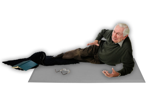 433-EC with LM-01C - 24"x71"x1" (gray) CordLess® Weight Sensing Impact Landing Mat with transmitter and beveled edge - 1 year warranty