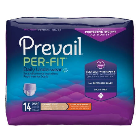 Prevail Per-Fit Disposable Adult Female Pull-On Absorbent Underwear, Moderate Absorbency