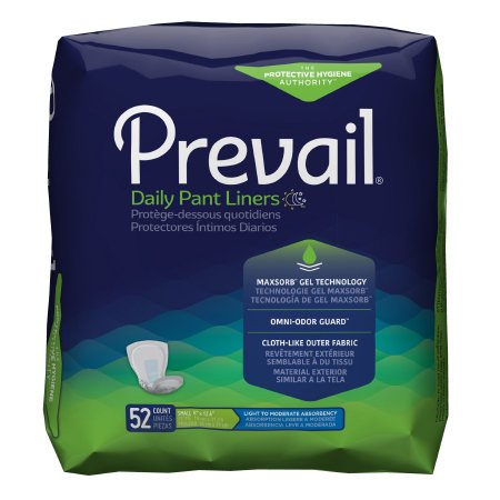 Prevail® Daily Pant Liners Unisex Disposable Pant Liners - Moderate Absorbency