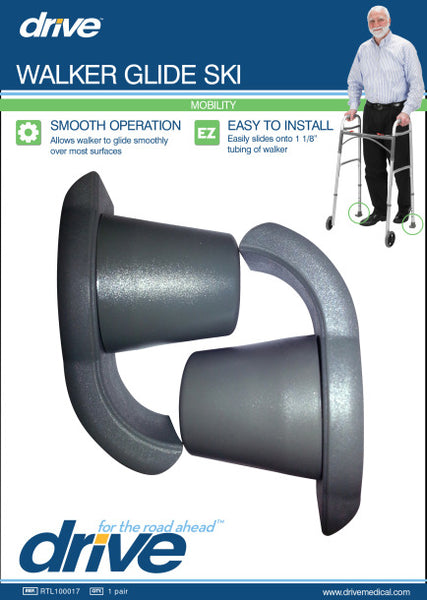 Walker Glide Ski, Retail Packaging, 1 Pair